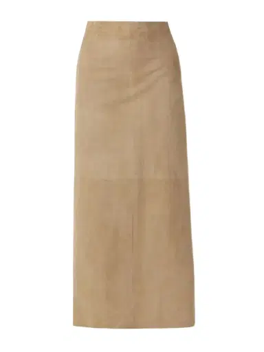 The Row Danas Paneled Suede Midi Skirt | Thumbnail 1 The Row Danas Paneled Suede Midi Skirt | Thumbnail 1