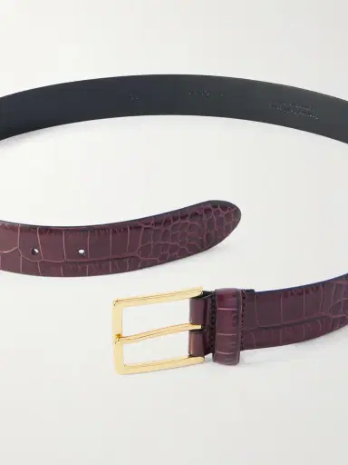 Anderson's Croc-effect Leather Belt | Thumbnail 3