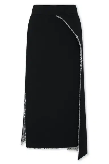 Rabanne Shimmer Draped Midi Skirt | Thumbnail 1 Rabanne Shimmer Draped Midi Skirt | Thumbnail 1