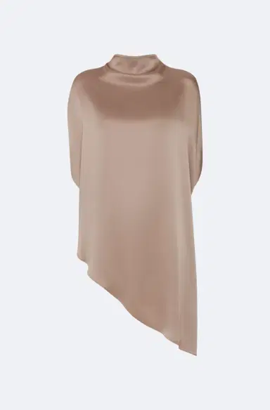 LAPOINTE Satin Asymmetric Cape Top | Thumbnail 4 LAPOINTE Satin Asymmetric Cape Top | Thumbnail 4
