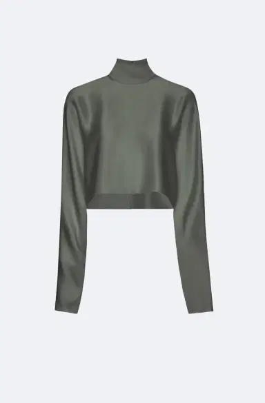 LAPOINTE Satin Caftan Top | Thumbnail 3 LAPOINTE Satin Caftan Top | Thumbnail 3