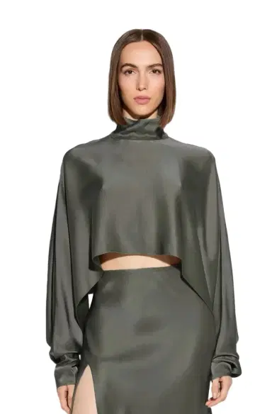 LAPOINTE Satin Caftan Top | Thumbnail 1 LAPOINTE Satin Caftan Top | Thumbnail 1