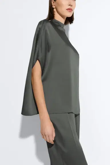 LAPOINTE Satin Cape Tee | Thumbnail 3 LAPOINTE Satin Cape Tee | Thumbnail 3