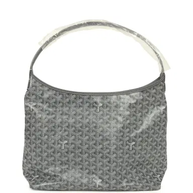 goyard Goyard Goyardine Grey Boheme Hobo Bag Palladium Hardware | Thumbnail 4 goyard Goyard Goyardine Grey Boheme Hobo Bag Palladium Hardware | Thumbnail 4