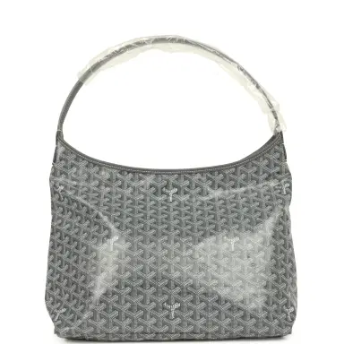 goyard Goyard Goyardine Grey Boheme Hobo Bag Palladium Hardware | Thumbnail 1 goyard Goyard Goyardine Grey Boheme Hobo Bag Palladium Hardware | Thumbnail 1