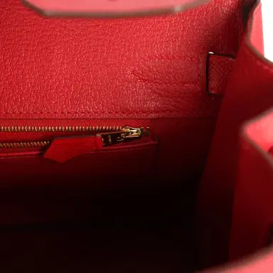 HERMÈS Pre-owned Hermes Birkin 30 Rouge Casaque Epsom Gold Hardware | Thumbnail 8