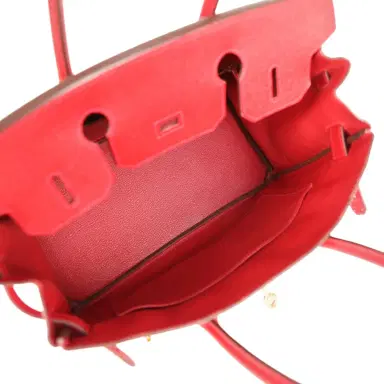 HERMÈS Pre-owned Hermes Birkin 30 Rouge Casaque Epsom Gold Hardware | Thumbnail 9