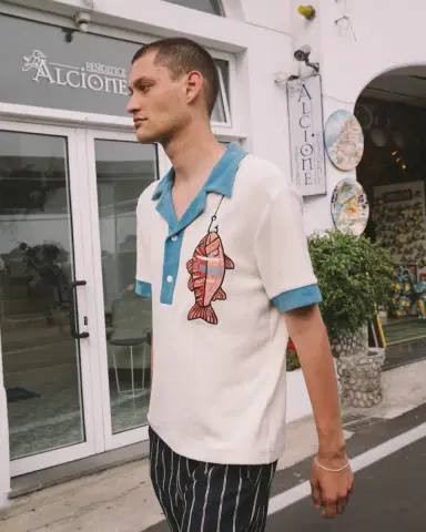 Emporio Sirenuse Le Sirenuse Pop-Over Shirt | Thumbnail 4