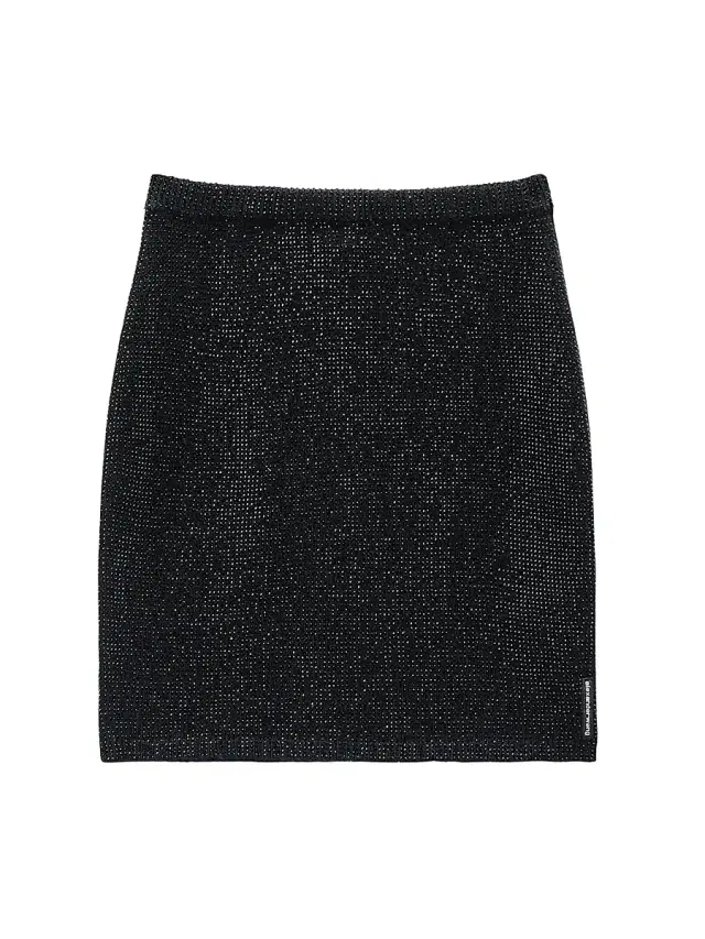 Women's Hotfix Wool-Blend Knit Miniskirt - Black