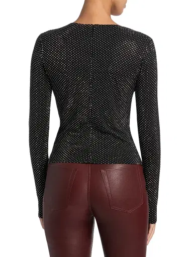 Frame Women's Rhinestone-Embellished Jersey Top | Thumbnail 5 Frame Women's Rhinestone-Embellished Jersey Top | Thumbnail 5