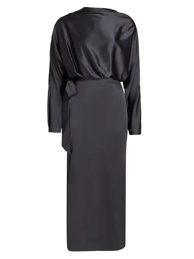 Women's Phoebe Silk-Blend Midi-Dress - Nocturne