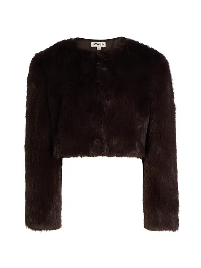 Staud Women's Casimira Faux-Fur Jacket - Earth
