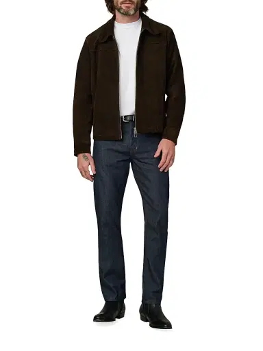 Joe's Jeans Men's Suede Zip-Front Jacket - Wren | Thumbnail 2