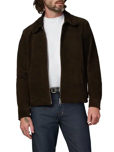 Joe's Jeans Men's Suede Zip-Front Jacket | Thumbnail 3 Joe's Jeans Men's Suede Zip-Front Jacket | Thumbnail 3
