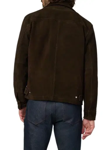 Joe's Jeans Men's Suede Zip-Front Jacket - Wren | Thumbnail 5