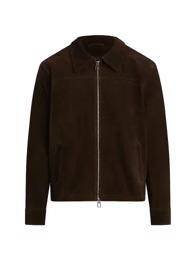 Joe's Jeans Men's Suede Zip-Front Jacket - Wren | Thumbnail 1