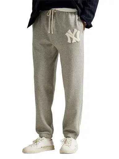 Polo Ralph Lauren Men's New York Yankees Cotton Fleece Sweatpants - Dark Sport Heather - Size XXL | Thumbnail 3