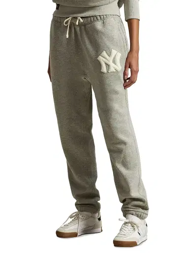 Polo Ralph Lauren Men's New York Yankees Cotton Fleece Sweatpants - Dark Sport Heather - Size XXL | Thumbnail 5