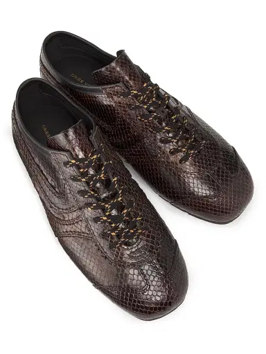 Dries Van Noten Women's Snake-Embossed Leather Sneakers | Thumbnail 4 Dries Van Noten Women's Snake-Embossed Leather Sneakers | Thumbnail 4