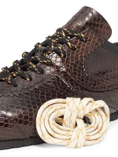 Dries Van Noten Women's Snake-Embossed Leather Sneakers | Thumbnail 5 Dries Van Noten Women's Snake-Embossed Leather Sneakers | Thumbnail 5