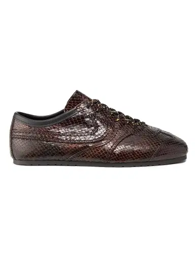 Dries Van Noten Women's Snake-Embossed Leather Sneakers | Thumbnail 1 Dries Van Noten Women's Snake-Embossed Leather Sneakers | Thumbnail 1