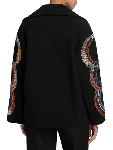 Libertine Women's Sonia Crystal-Embellished Deauville Jacket - Black - Size Small | Thumbnail 5