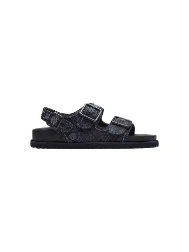 Birkenstock Women's Milano Denim Dual-Buckle Slingback Sandals | Thumbnail 1 Birkenstock Women's Milano Denim Dual-Buckle Slingback Sandals | Thumbnail 1