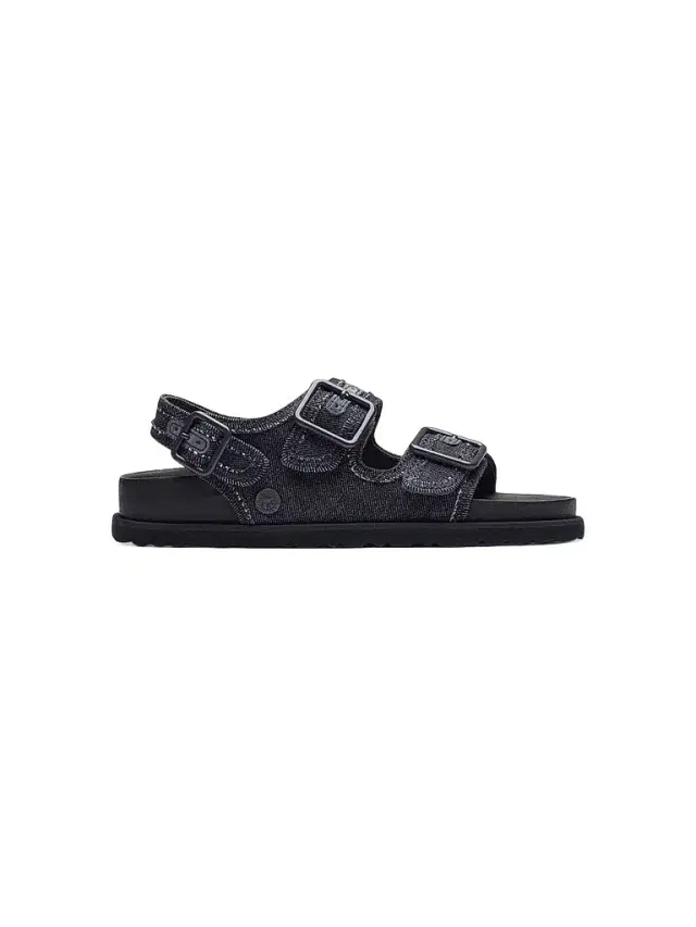 Birkenstock Women's Milano Denim Dual-Buckle Slingback Sandals - Dark Blue