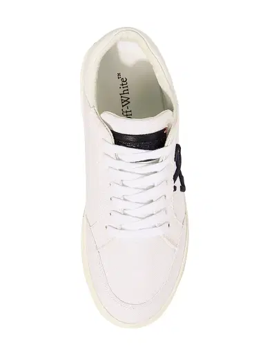 Off-White Women's Vulcanized Canvas Low-Top Sneakers - White Black - Size 9 | Thumbnail 5