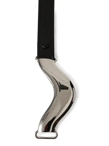 Déhanche Women's Brancusi Leather Belt - Black Silver | Thumbnail 4 Déhanche Women's Brancusi Leather Belt - Black Silver | Thumbnail 4