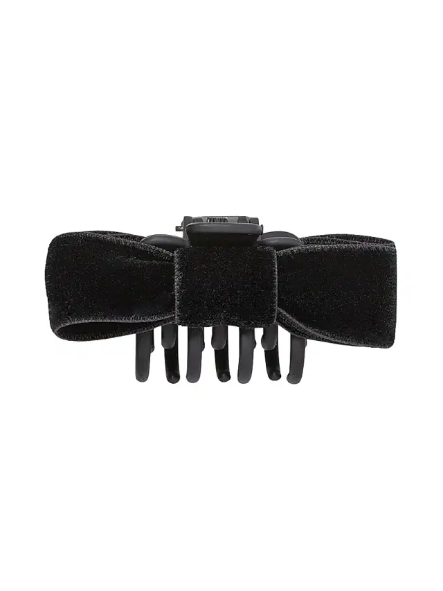 Jennifer Behr Women's Maddy Silk Bow Jaw Clip - Black