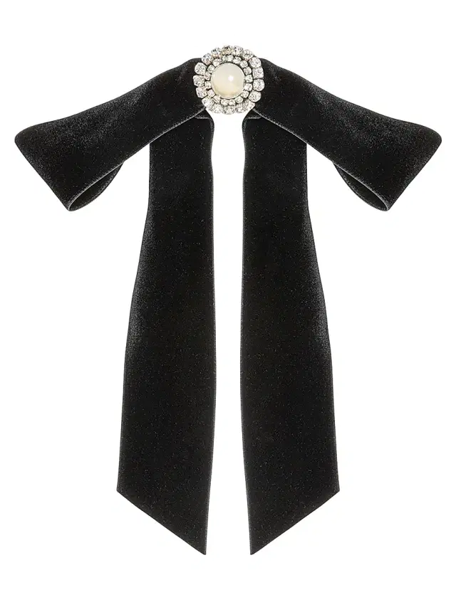 Jennifer Behr Women's Rory Embellished Bow Barrette - Black