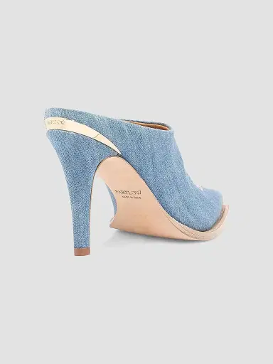 Partlow Women's Lainy Denim 95MM Western Mule Pumps - Blue - Size 9 | Thumbnail 3 Partlow Women's Lainy Denim 95MM Western Mule Pumps - Blue - Size 9 | Thumbnail 3