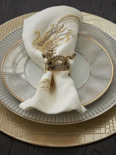 Kim Seybert Dragon Napkin Ring | Thumbnail 2 Kim Seybert Dragon Napkin Ring | Thumbnail 2