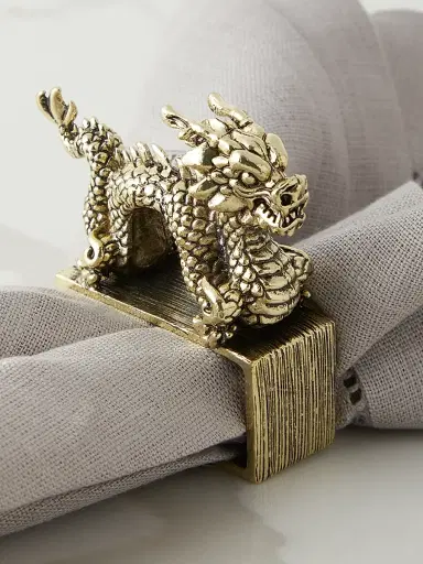 Kim Seybert Dragon Napkin Ring | Thumbnail 3 Kim Seybert Dragon Napkin Ring | Thumbnail 3