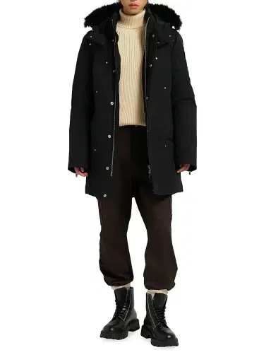 Moose Knuckles Men's Originals Stirling Parka - Black - Size Medium | Thumbnail 2