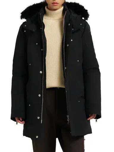 Moose Knuckles Men's Originals Stirling Parka - Black - Size Medium | Thumbnail 4