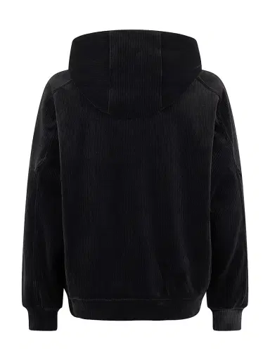Moose Knuckles Men's Sportswear Preston Ribbed Hoodie - Black | Thumbnail 3