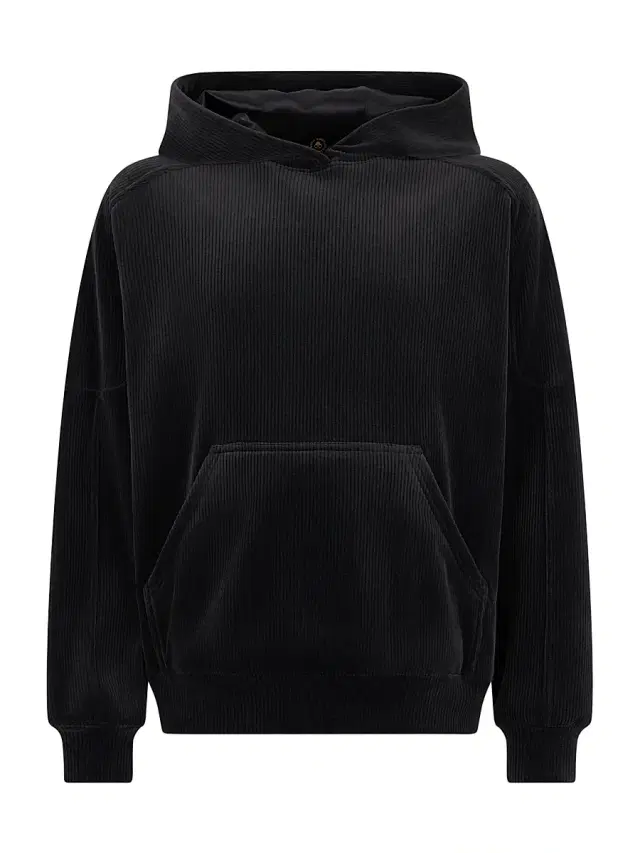 Moose Knuckles Men's Sportswear Preston Ribbed Hoodie - Black