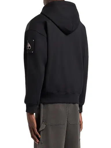 Moose Knuckles Men's Sportswear Ashby Mixed-Media Zip-Up Hoodie | Thumbnail 5 Moose Knuckles Men's Sportswear Ashby Mixed-Media Zip-Up Hoodie | Thumbnail 5