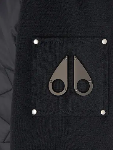 Moose Knuckles Men's Sportswear Ashby Mixed-Media Zip-Up Hoodie | Thumbnail 6 Moose Knuckles Men's Sportswear Ashby Mixed-Media Zip-Up Hoodie | Thumbnail 6