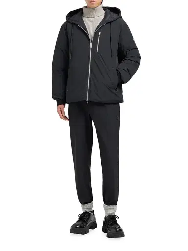 Moose Knuckles Men's Lightweight Northdale Down Hooded Jacket | Thumbnail 2 Moose Knuckles Men's Lightweight Northdale Down Hooded Jacket | Thumbnail 2