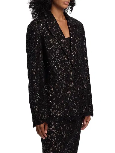 Toccin Women's Willa Boyfriend Blazer - Jet | Thumbnail 4