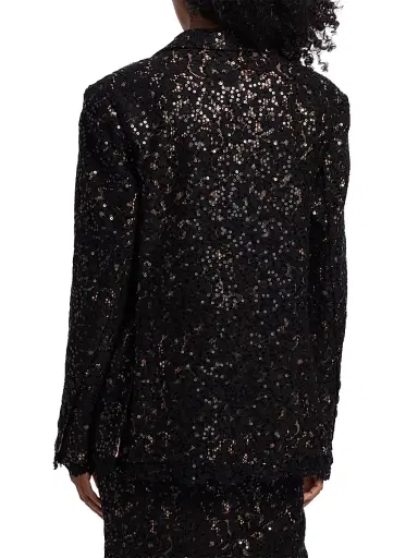 Toccin Women's Willa Boyfriend Blazer - Jet | Thumbnail 5