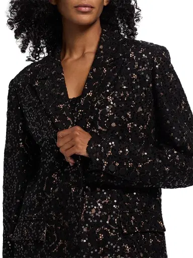 Toccin Women's Willa Boyfriend Blazer - Jet | Thumbnail 6