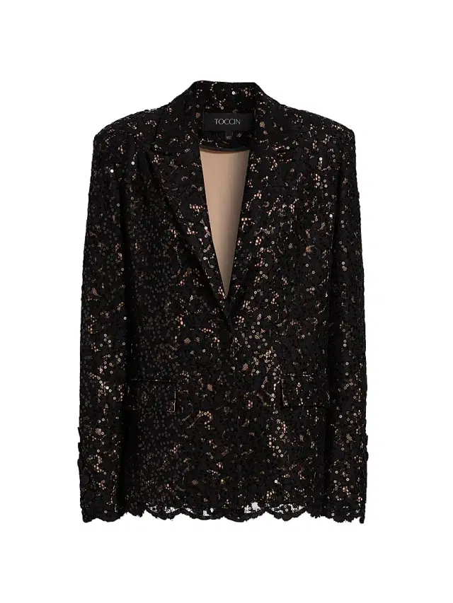 Toccin Women's Willa Boyfriend Blazer - Jet