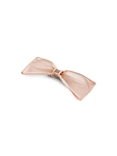 Lelet NY Women's Giselle Mesh Bow Barrette - Blush | Thumbnail 1