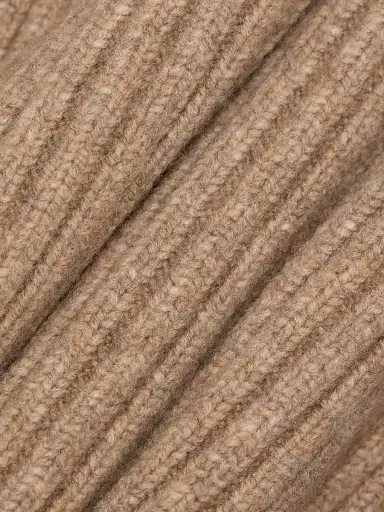 Proenza Schouler White Label Women's Meron Rib-Knit Merino Wool Sweater - Walnut Melange | Thumbnail 7 Proenza Schouler White Label Women's Meron Rib-Knit Merino Wool Sweater - Walnut Melange | Thumbnail 7