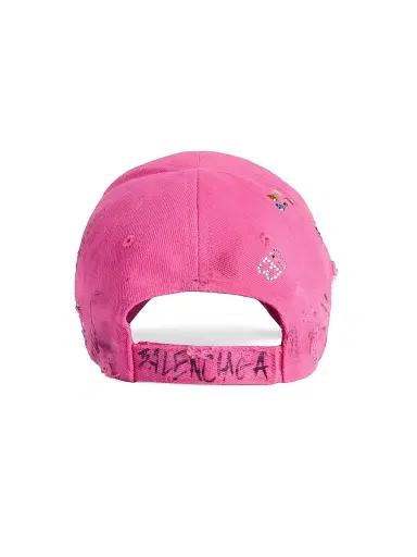 Balenciaga Men's Upcycled Cap - Pink - Size Medium | Thumbnail 4
