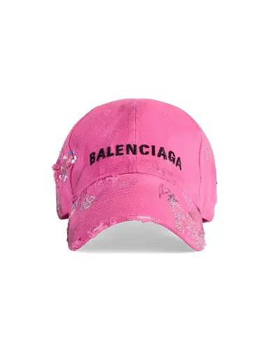 Balenciaga Men's Upcycled Cap - Pink - Size Medium | Thumbnail 1